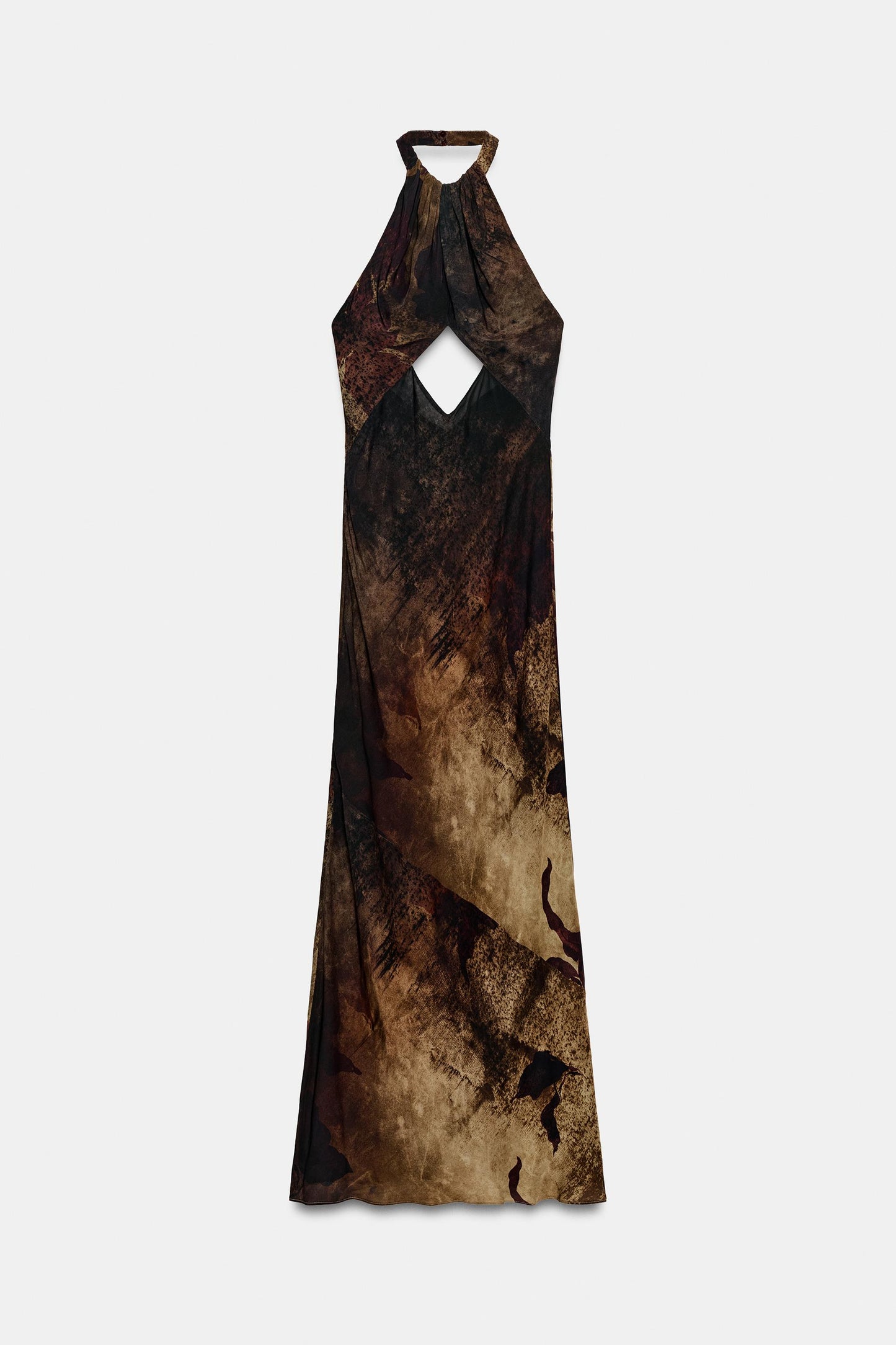 Robe Imprimée À Col Halter